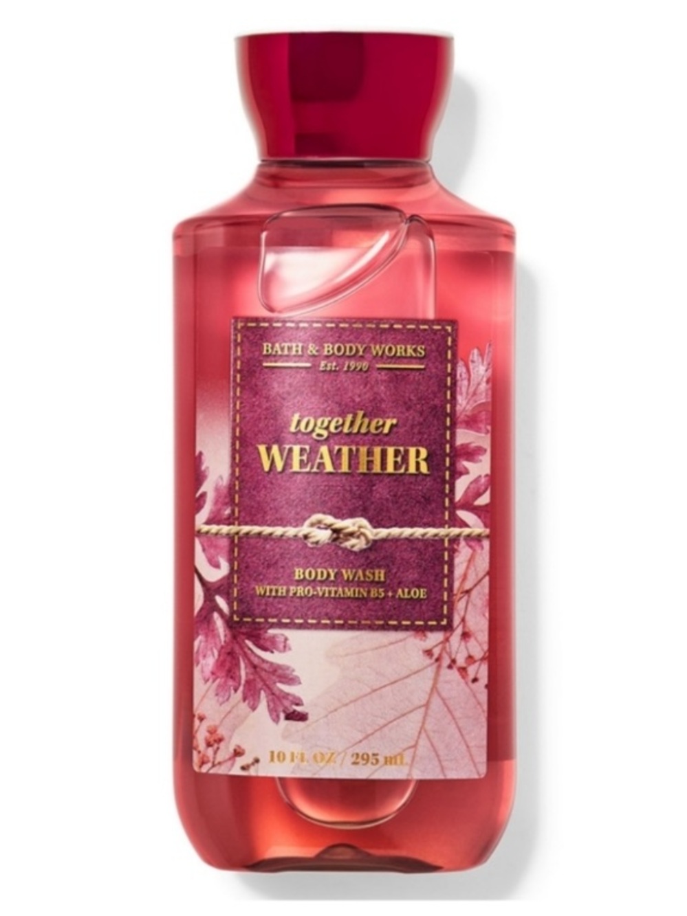Bath & Body Works Together Weather Body Wash Lot of 2 Deep Rose Pink Color.